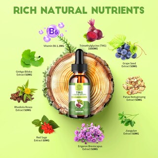 Foto 2 | Suplemento BBEEAAUU Liquid Drops Tmg 30 Ml - Venta Internacional