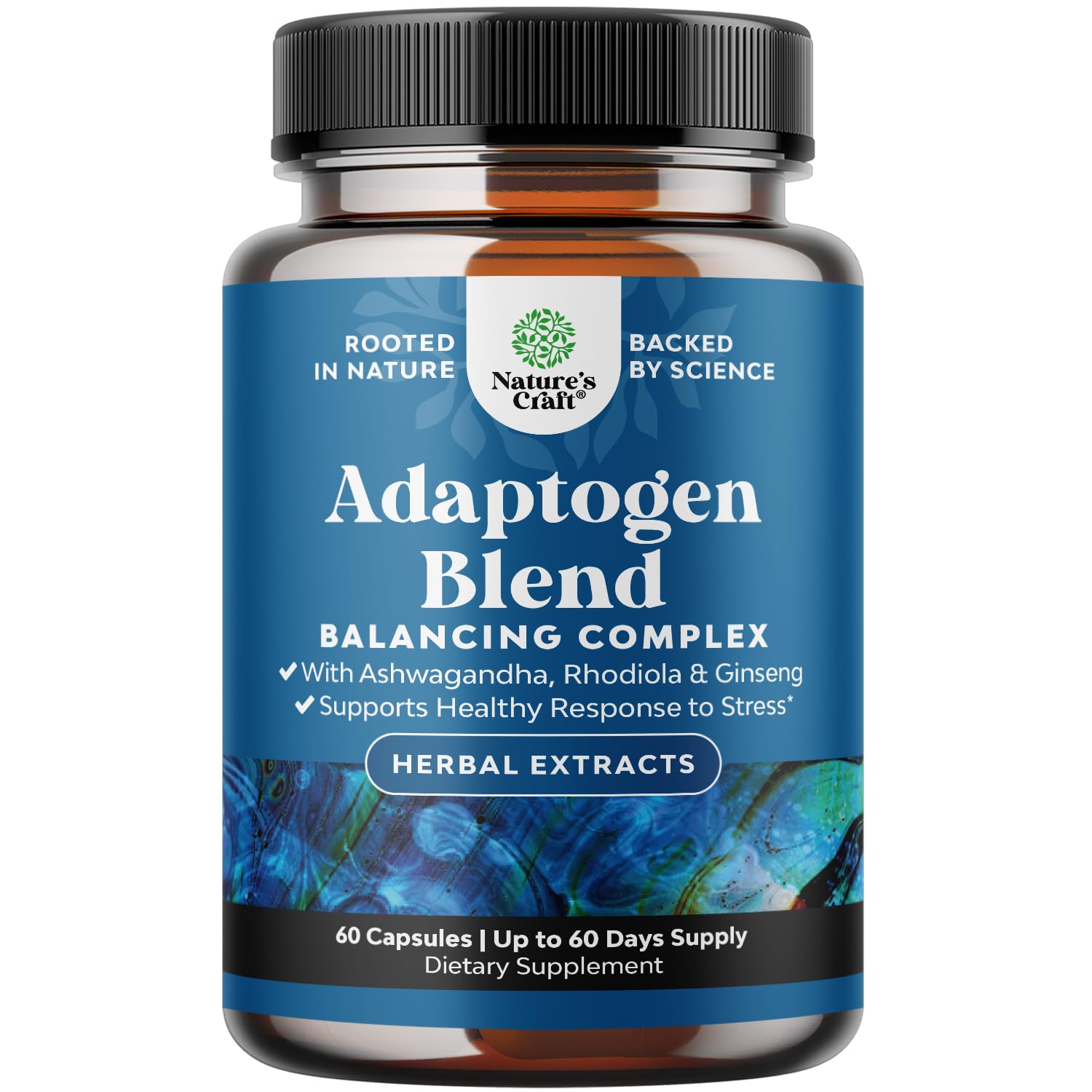 Suplemento Herbal Adaptógeno para Apoyar El Estado De Ánimo Natures Craft - Venta Internacional