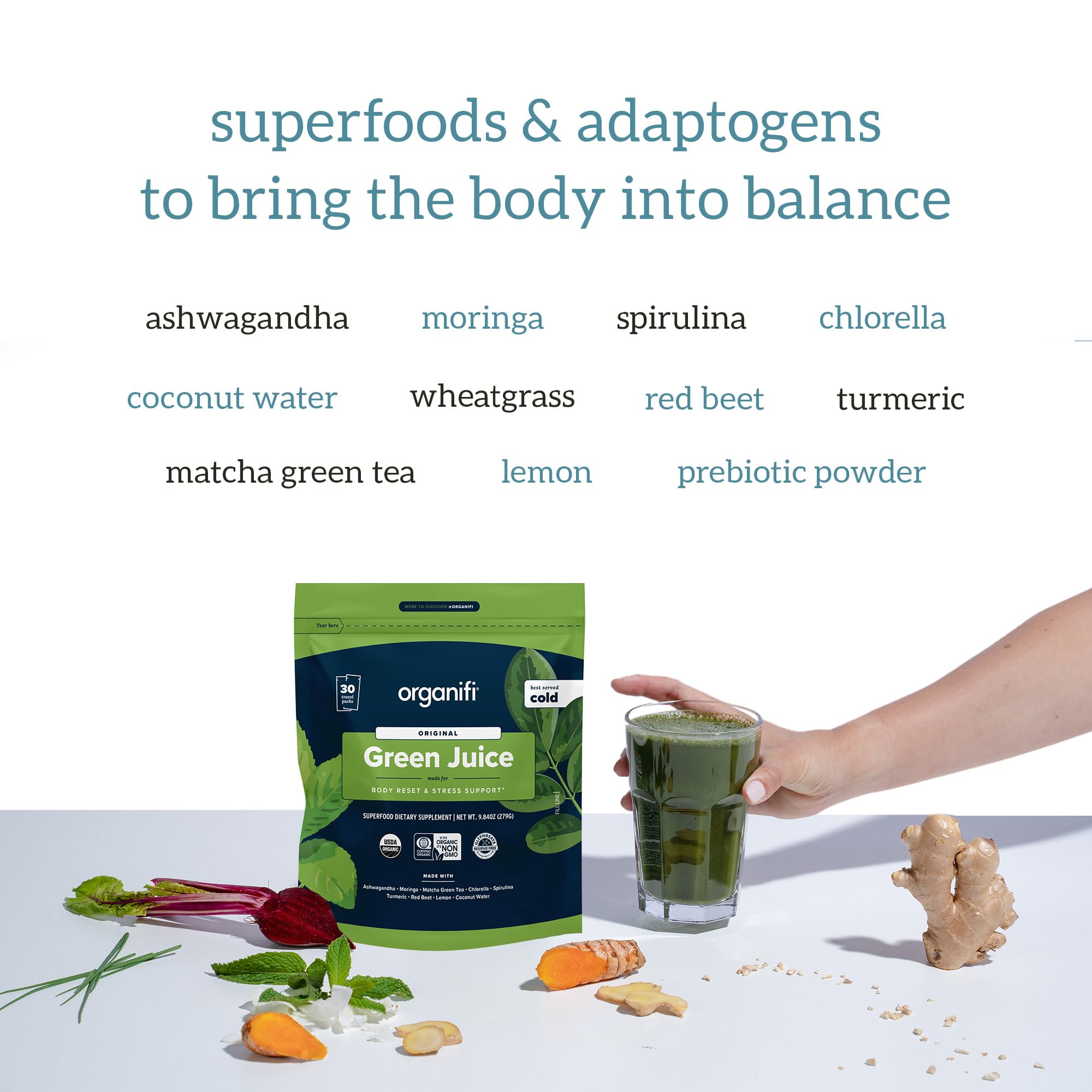 Foto 6 pulgar | Paquete de Viaje Supplement Organifi Green Juice 30 Dosis - Venta Internacional
