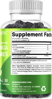 Foto 7 | Suplemento Vitamático De Gomitas De Moringa 10000 Mg - Venta Internacional
