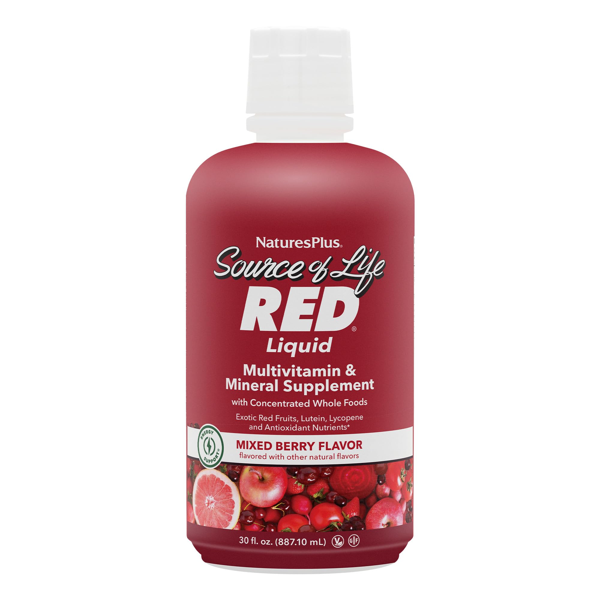 Foto 2 pulgar | Líquido Multivitamínico Natures Plus Source Of Life Red 900 Ml - Venta Internacional.