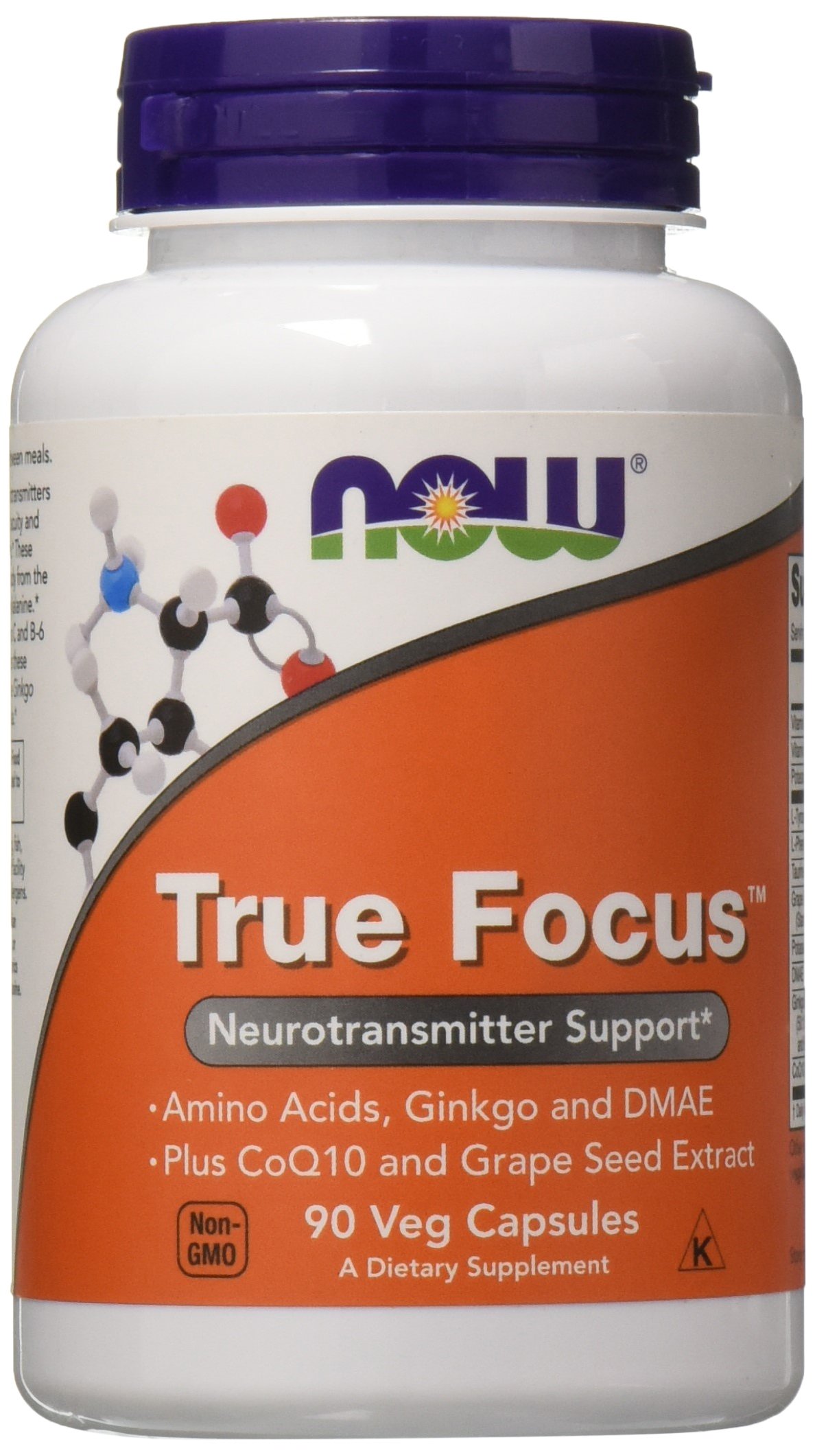 Foto 2 pulgar | Suplemento Now Foods True Focus 90 Cápsulas Vegetarianas Paquete de 2 - Venta Internacional