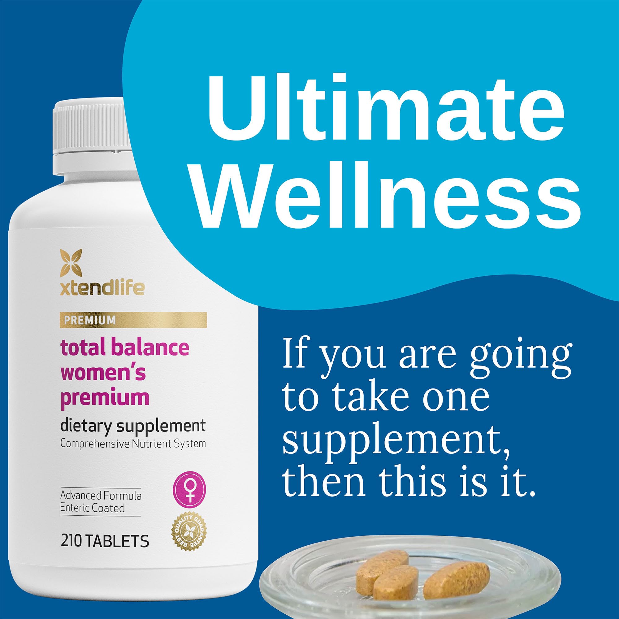 Foto 2 | Suplemento Xtendlife Total Balance Women's Premium 210 Tabletas - Venta Internacional
