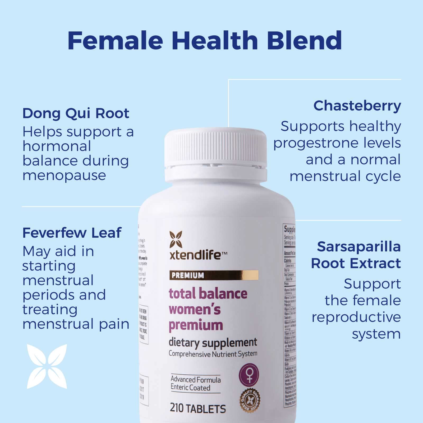 Foto 4 | Suplemento Xtendlife Total Balance Women's Premium 210 Tabletas - Venta Internacional