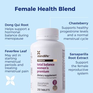 Foto 4 | Suplemento Xtendlife Total Balance Women's Premium 210 Tabletas - Venta Internacional