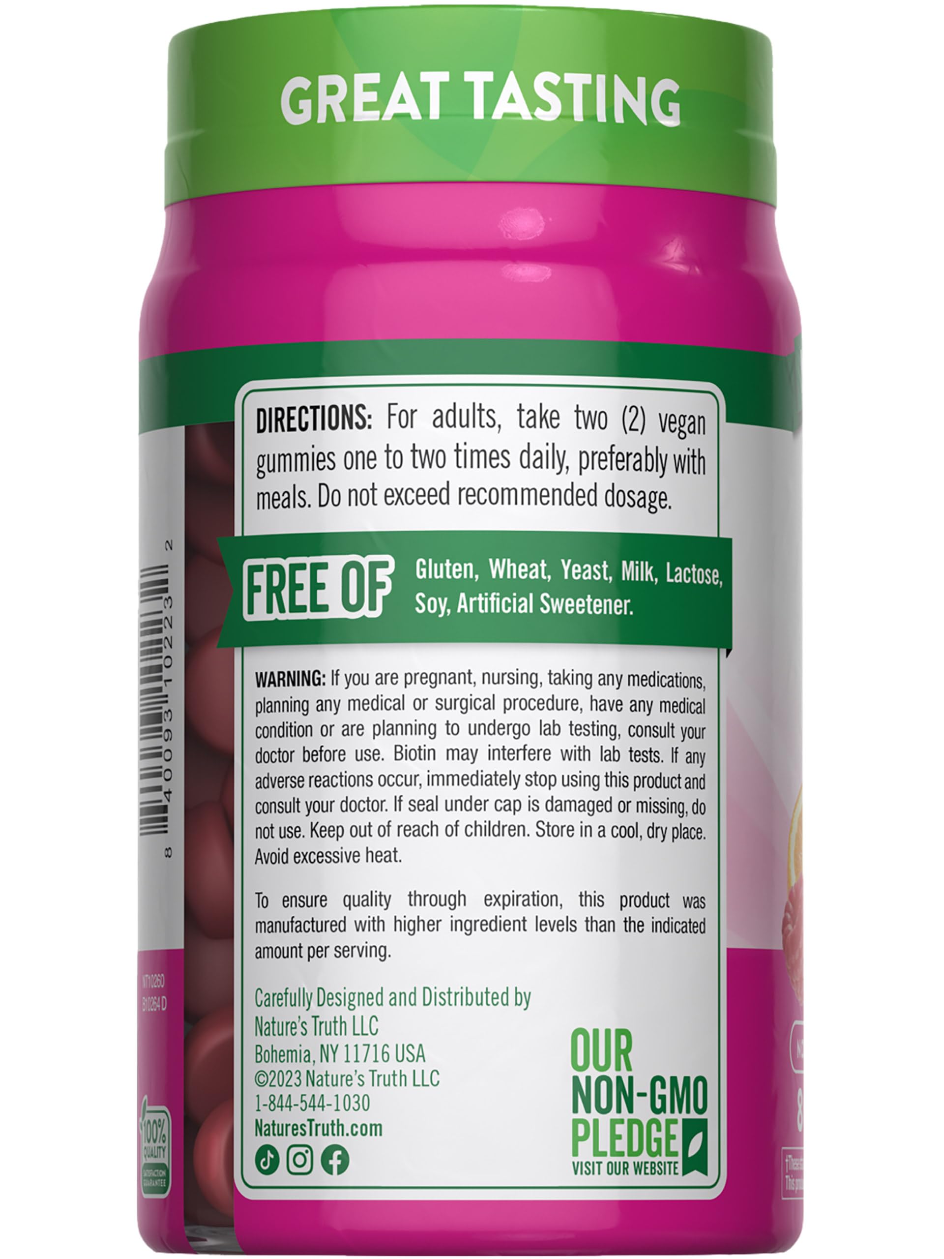 Foto 7 | Gomitas Supplement Nature's Truth Para Cabello, Piel Y Uñas, 80 Unidades - Venta Internacional.