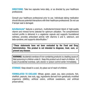 Foto 4 | Suplemento Xymogen Activnutrients con Hierro y Cobre 240 Cápsulas - Venta Internacional