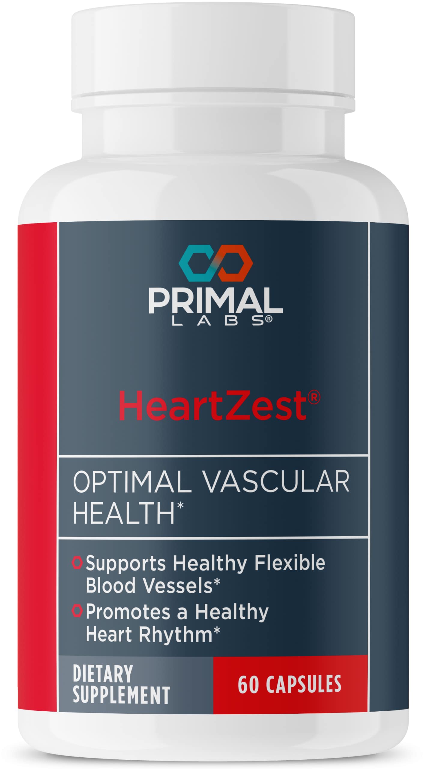 Foto 2 pulgar | Suplemento Heartzest Heart Health Primal Labs 60 Cápsulas - Venta Internacional