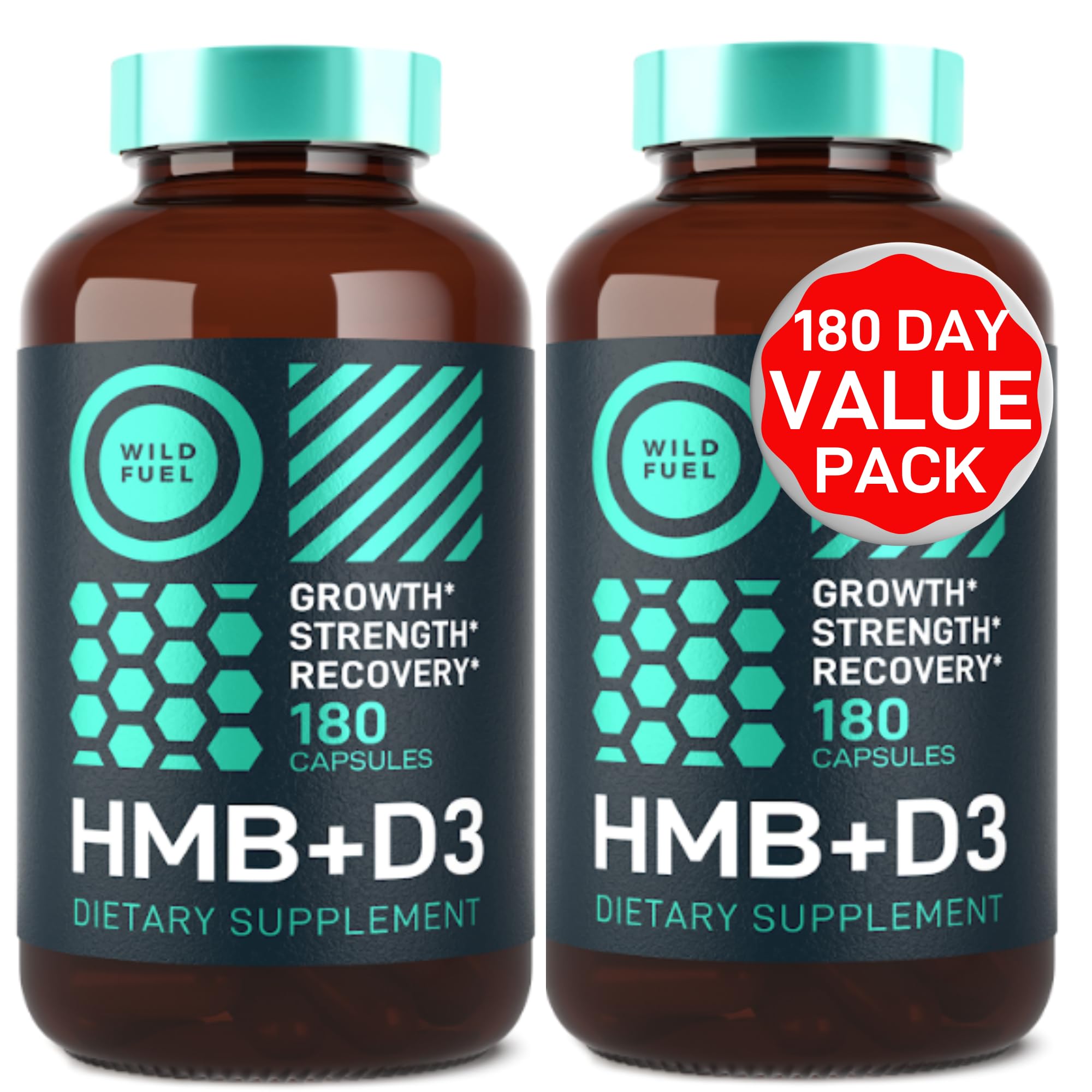 Foto 2 pulgar | Cápsulas de Suplemento de Hmb 1000 Mg Con Vitamina D3 Wild Fuel 360 Cápsulas - Venta Internacional