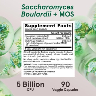 Foto 6 | Suplementos Jarrow Formulas Saccharomyces Boulardii 90 Cápsulas - Venta Internacional.