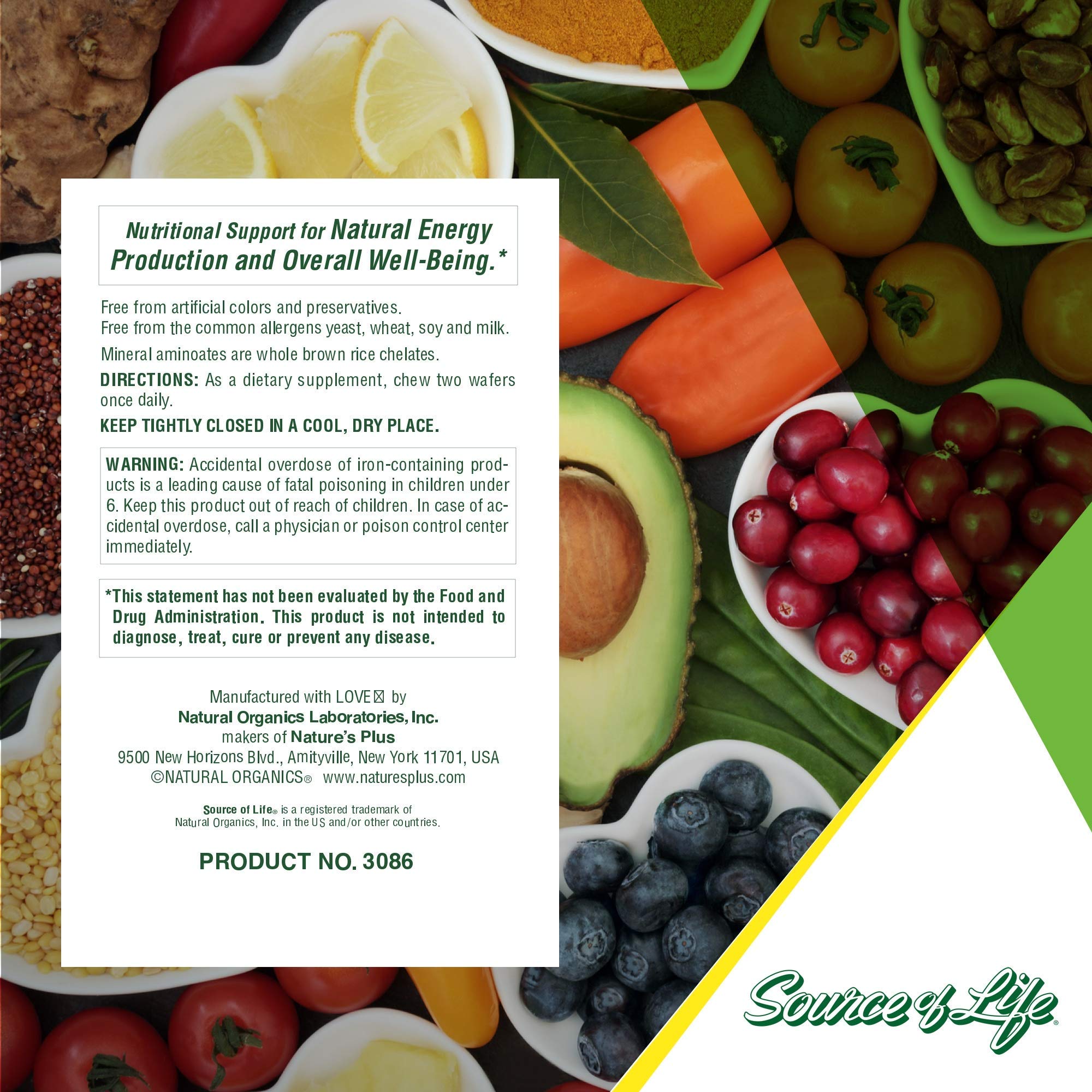 Foto 7 pulgar | Suplemento Natures Plus Source Of Life Masticable Para Adultos - Venta Internacional.