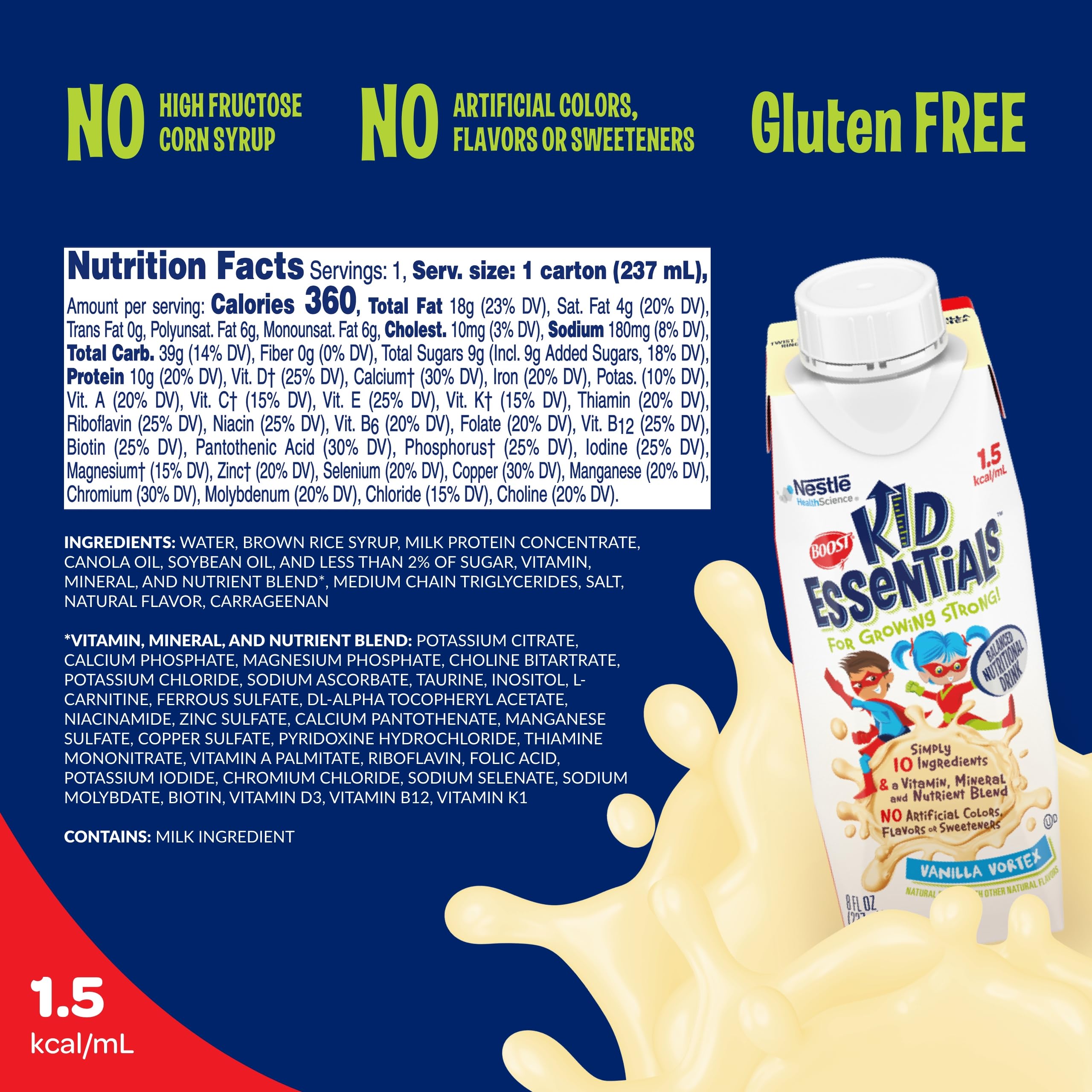 Foto 2 | Bebida Nutricional Boost Kid Essentials 24 Piezas-Venta Internacional