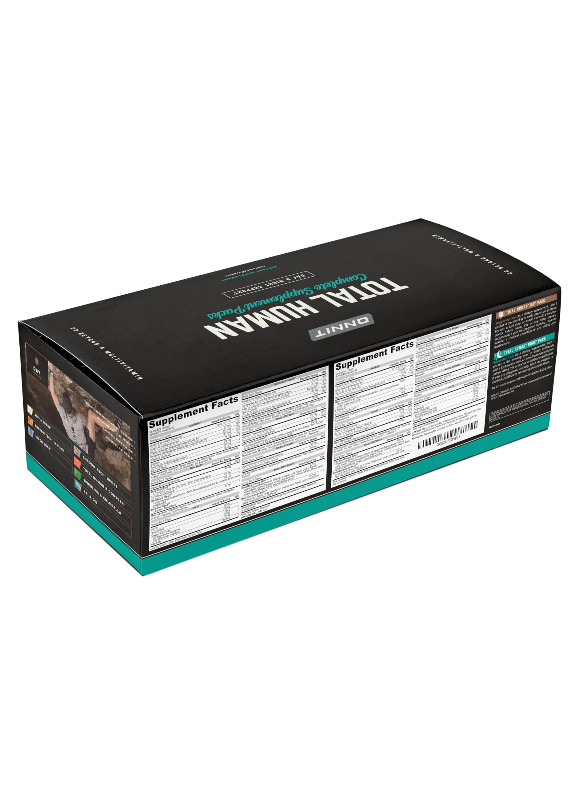 Foto 2 | Suplemento Onnit Alpha Brain 90 Cápsulas + Total Human 30 Días - Venta Internacional