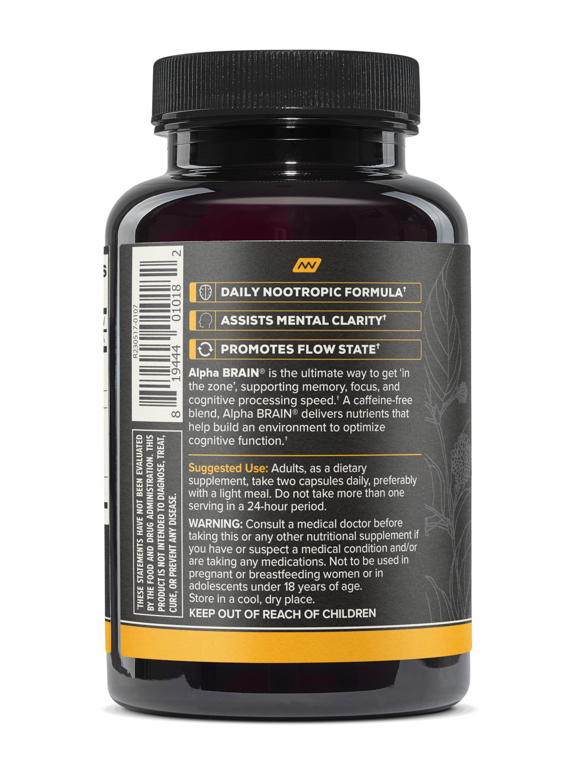 Foto 4 | Suplemento Onnit Alpha Brain 90 Cápsulas + Total Human 30 Días - Venta Internacional
