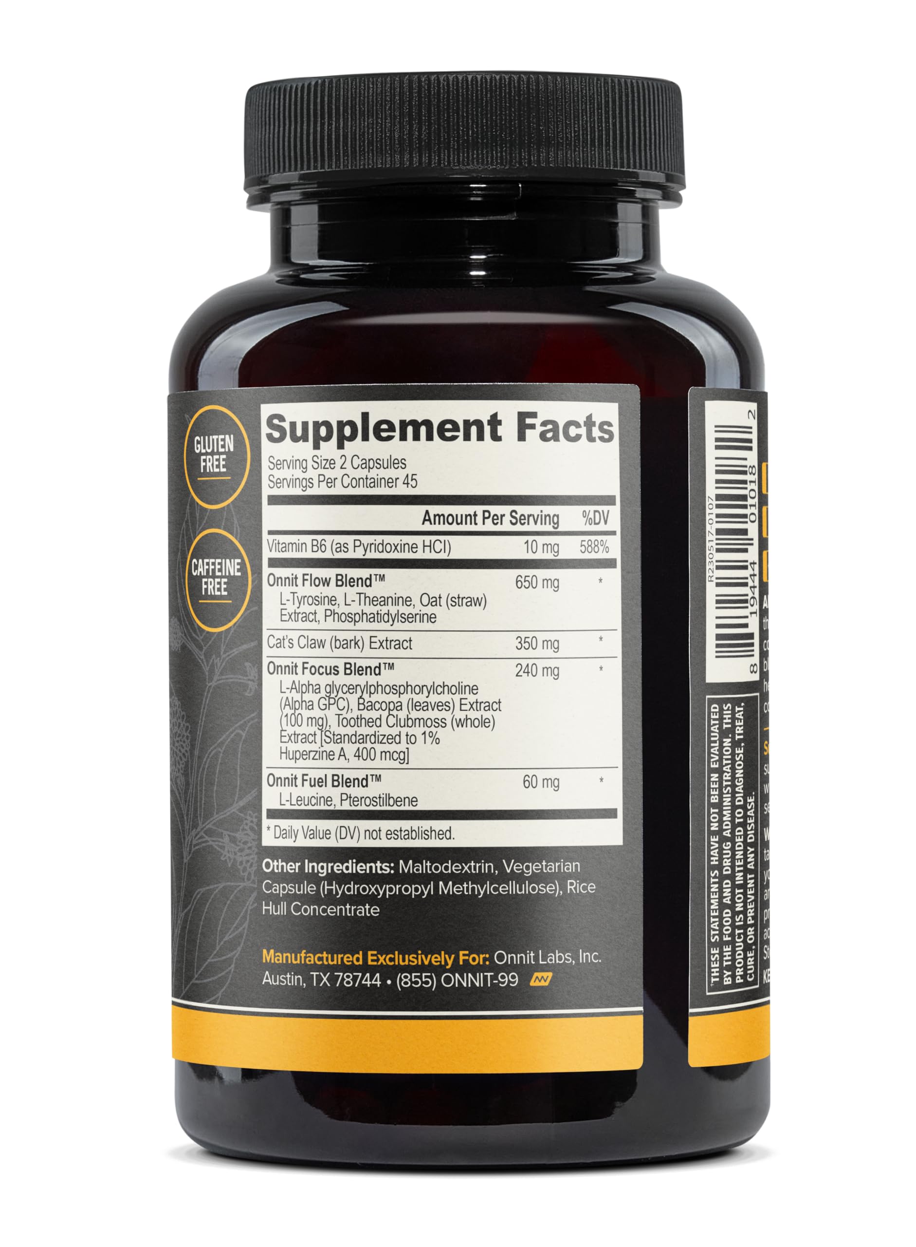 Foto 6 pulgar | Suplemento Onnit Alpha Brain 90 Cápsulas + Total Human 30 Días - Venta Internacional