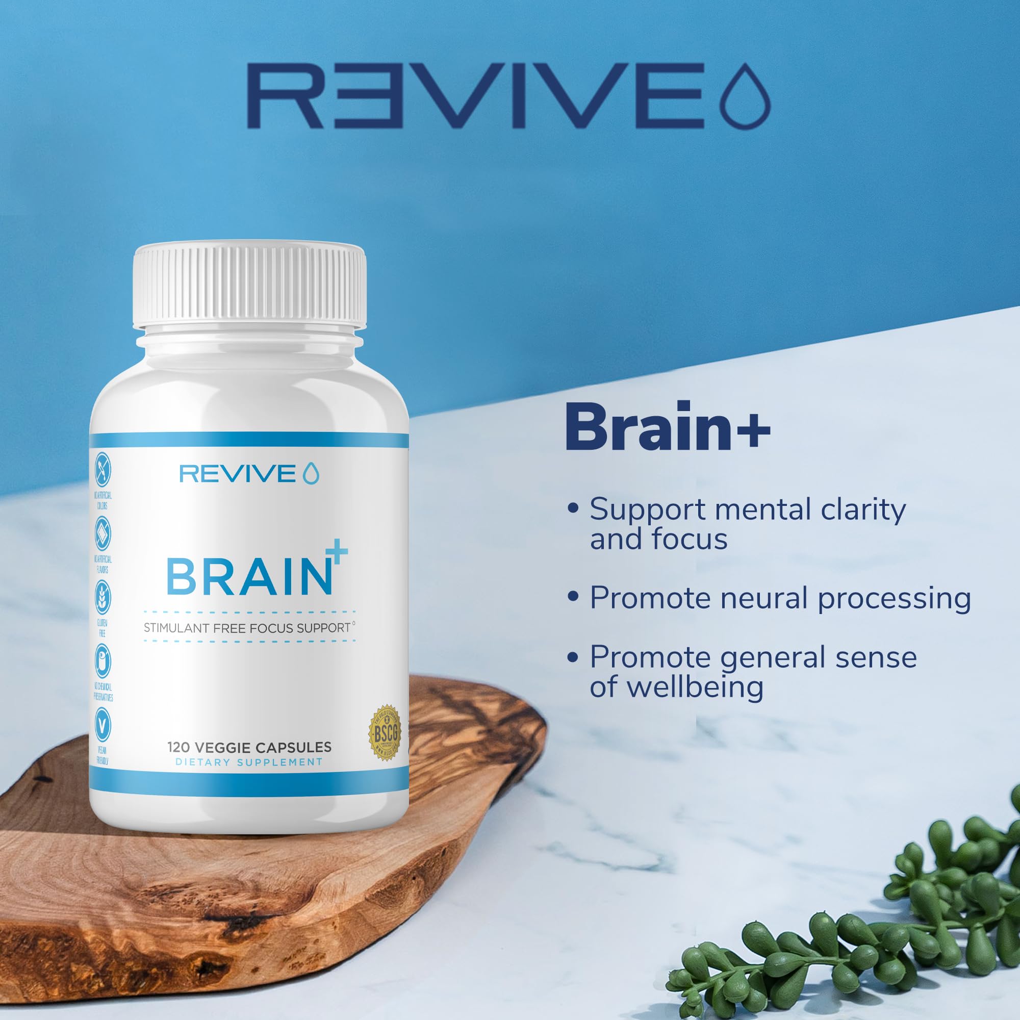 Foto 3 | Suplemento Revive Md Brain+ Memory & Focus 150 Cápsulas - Venta Internacional