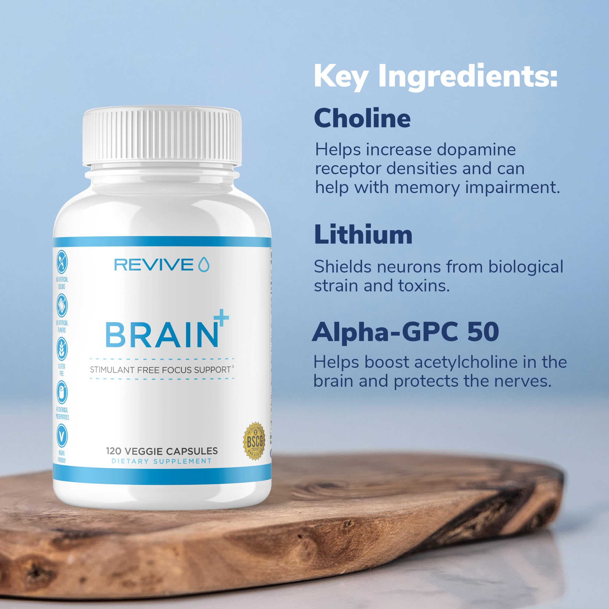 Foto 5 pulgar | Suplemento Revive Md Brain+ Memory & Focus 150 Cápsulas - Venta Internacional