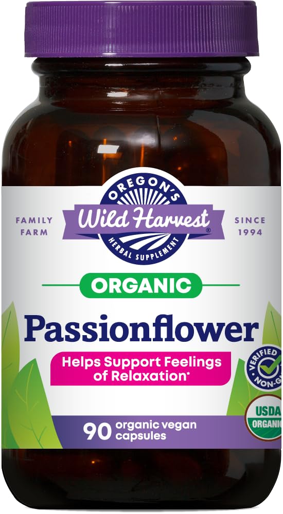 Foto 2 pulgar | Suplemento de Pasiflora Oregon's Wild Harvest 90 Cápsulas - Venta Internacional