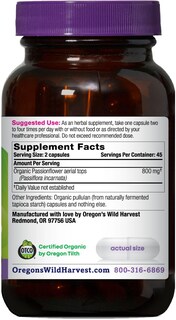 Foto 2 | Suplemento de Pasiflora Oregon's Wild Harvest 90 Cápsulas - Venta Internacional