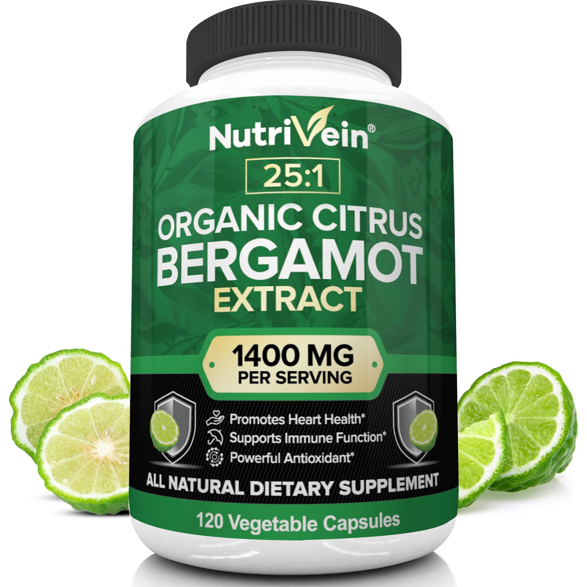 Foto 2 pulgar | Suplemento Nutrivein: Extracto Orgánico De Bergamota Cítrica, 1400 Mg - Venta Internacional.