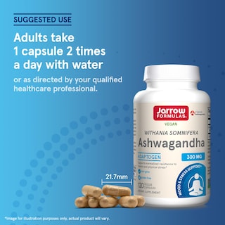 Foto 7 | Suplemento Jarrow Formulas Ashwagandha 300 Mg 120 Cápsulas - Venta Internacional.