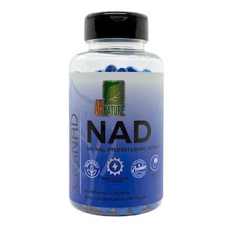 Foto 1 | Nad Nicotinamida Ribosido All Nature 120 Cápsulas
