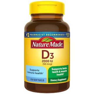 Foto 1 | Suplemento de Vitamina D3 De Nature Made 2000 Ui 250 Cápsulas Blandas - Venta Internacional
