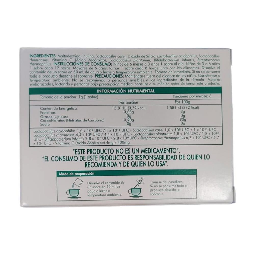 Foto 4 pulgar | Suplemento Alimenticio Lactiv Probióticos E Inulina 6 Sobres