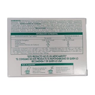 Foto 3 | Suplemento Alimenticio Lactiv Probióticos E Inulina 6 Sobres