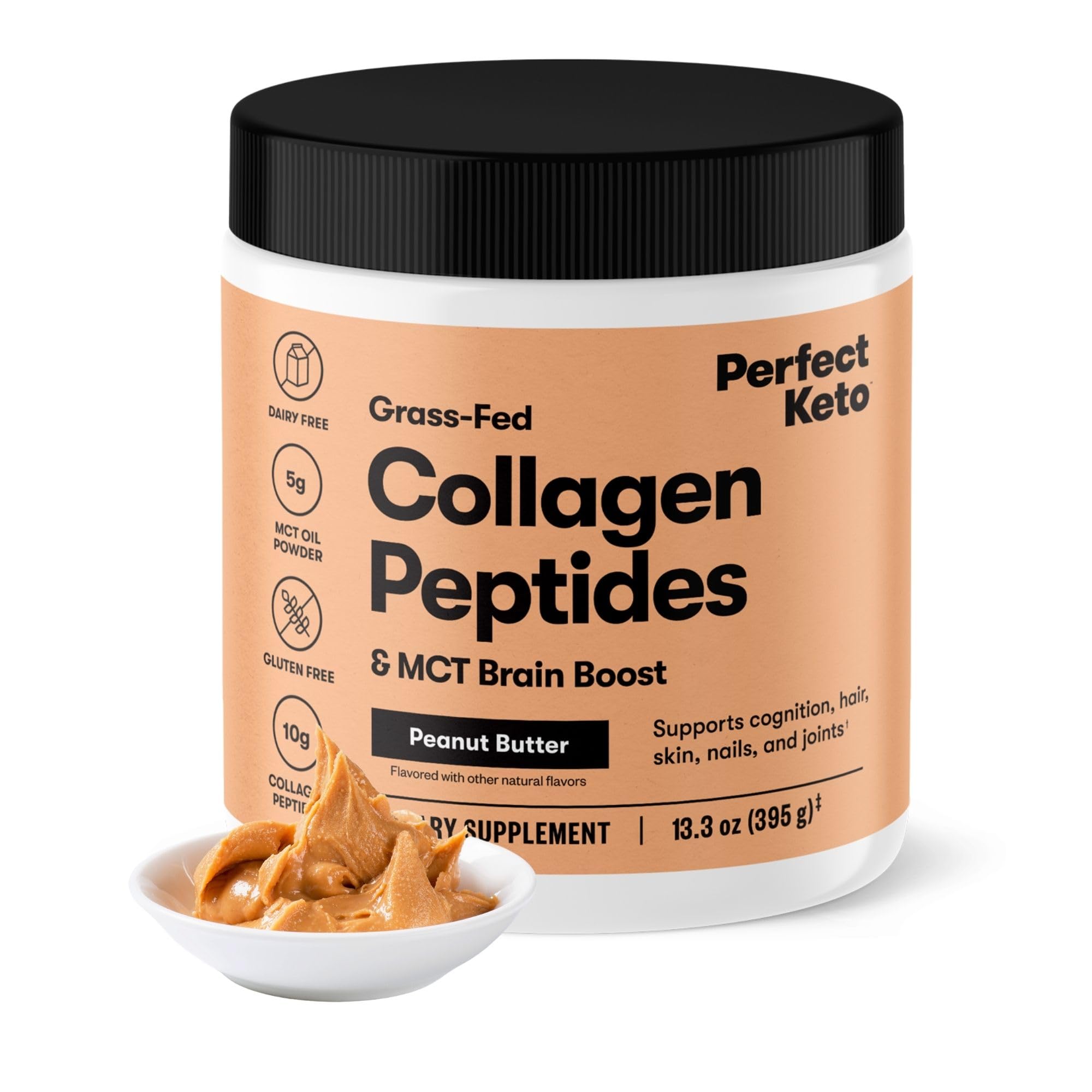 Foto 2 pulgar | Proteína En Polvo Con Péptidos De Colágeno Perfect Keto Peanut Butter - Venta Internacional.