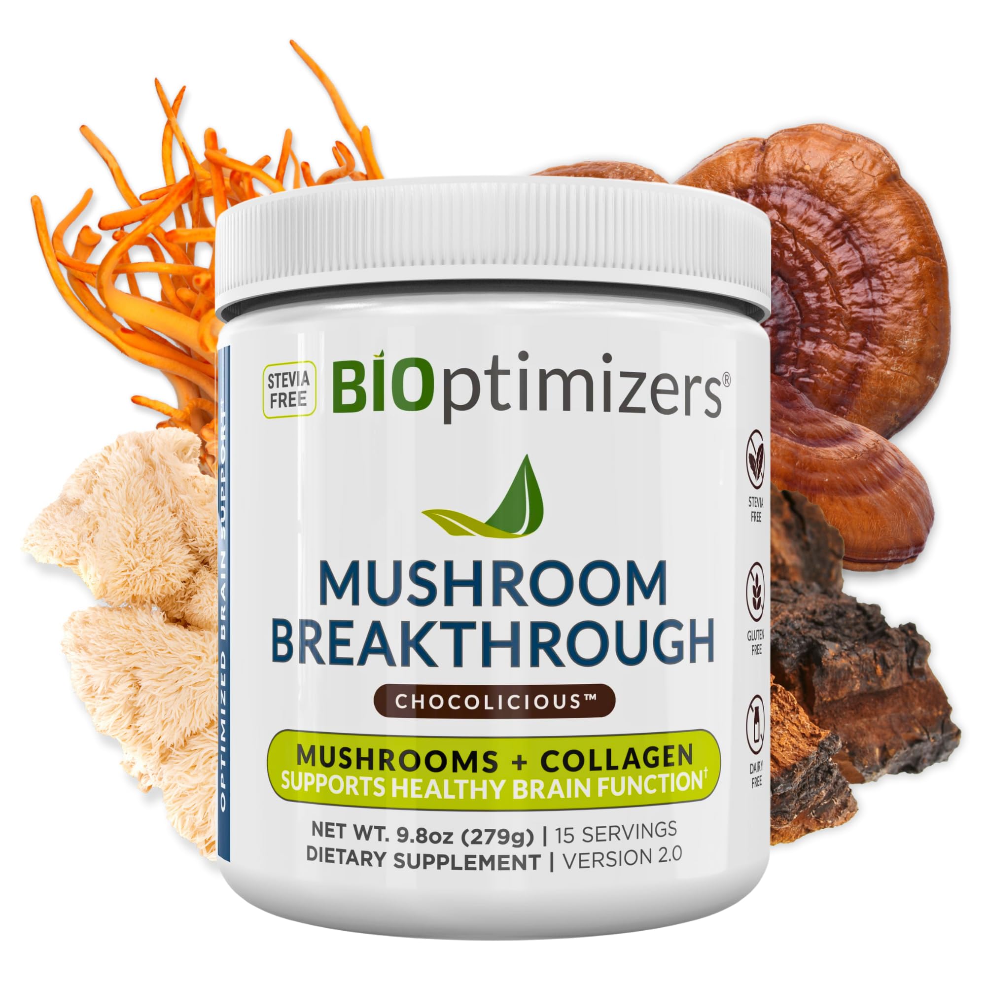Foto 2 pulgar | Suplemento Bioptimizers Mushroom Breakthrough Chocolate - Venta Internacional.