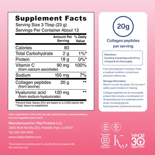 Foto 4 | Suplemento Vital Proteins Colágeno Peptides Advanced 300 G - Venta Internacional.