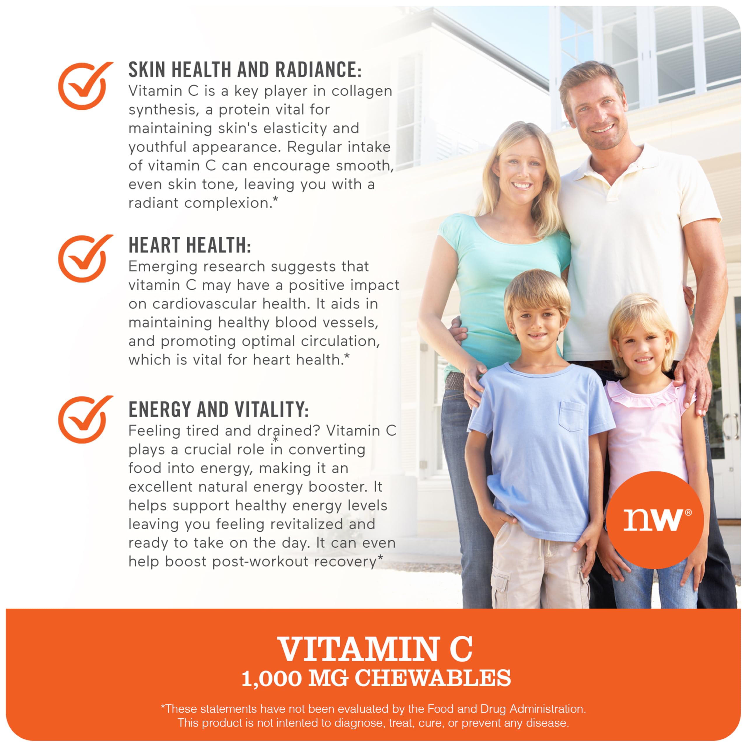 Foto 4 pulgar | Suplemento De Vitamina C Naturewise, Tableta Masticable De 1000 Mg, 200 Unidades - Venta Internacional.