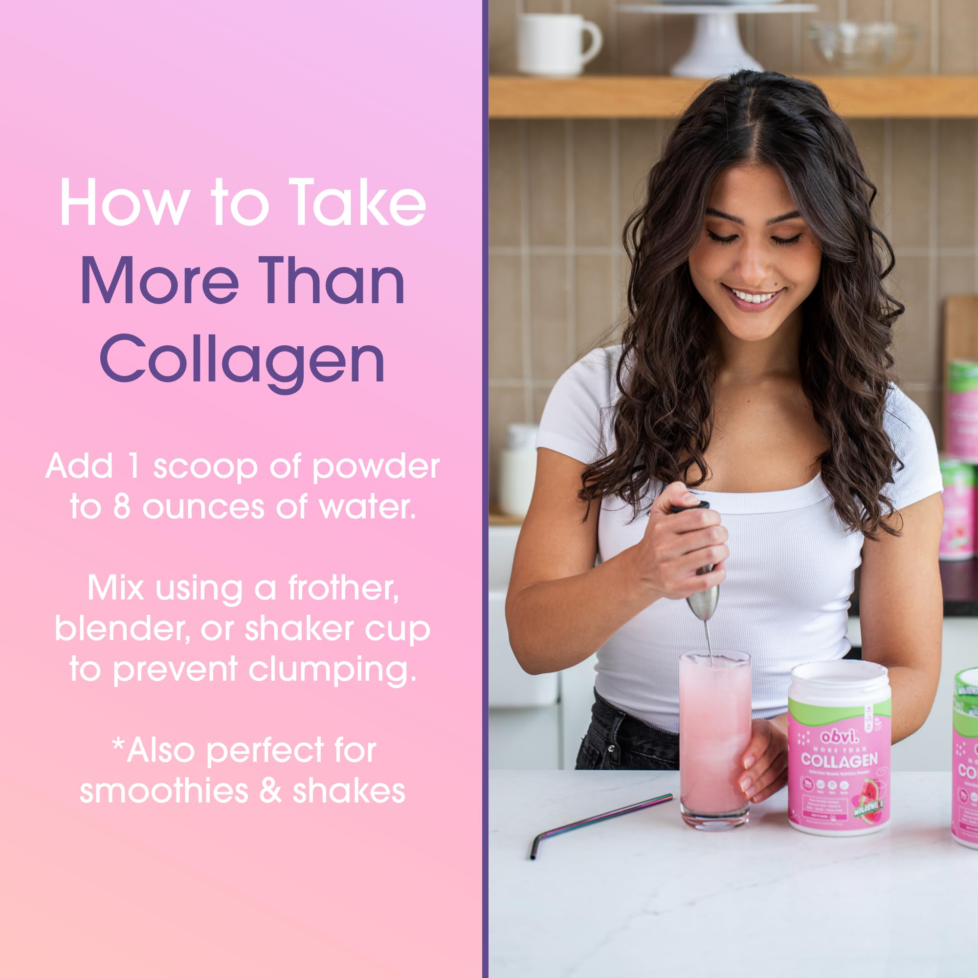 Foto 6 pulgar | El Colágeno En Polvo Obvi Es Más Que Compatible Con El Cabello, La Piel Y Las Uñas Durante 30 Años - Venta Internac