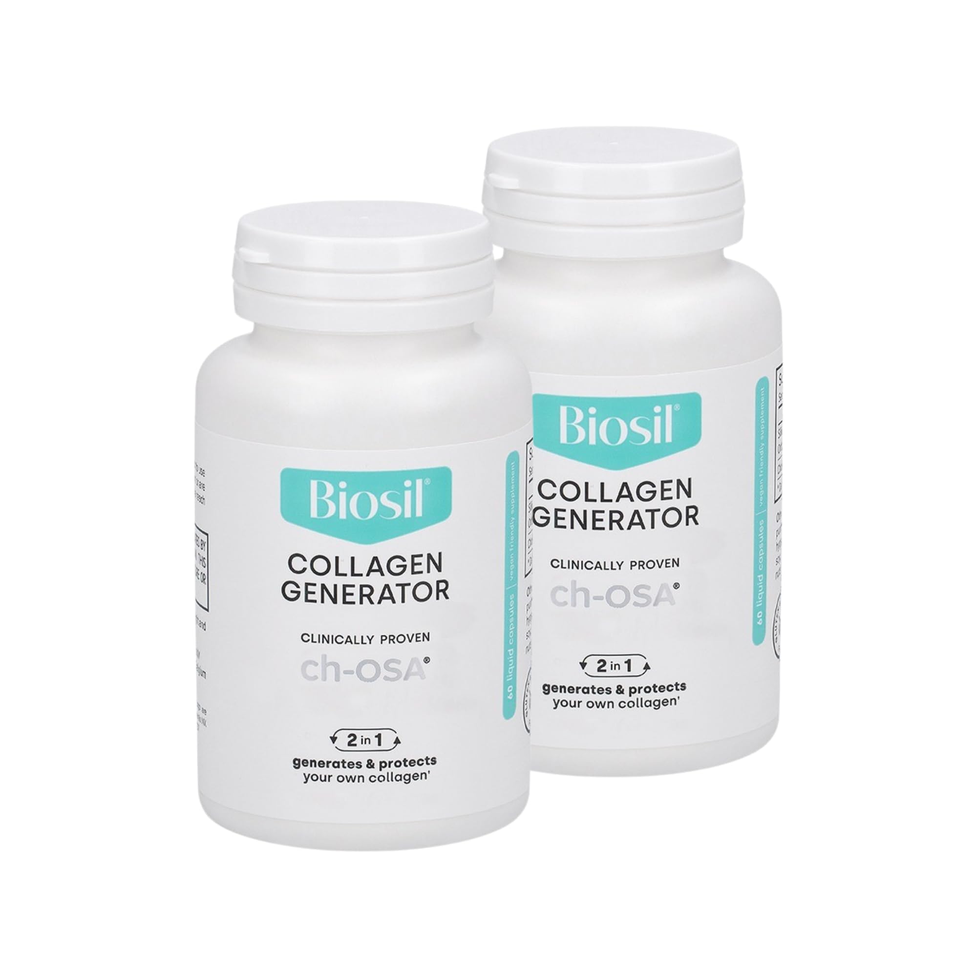 Suplemento Biosil Collagen Generator 60 Cápsulas Líquidas X2 - Venta Internacional.