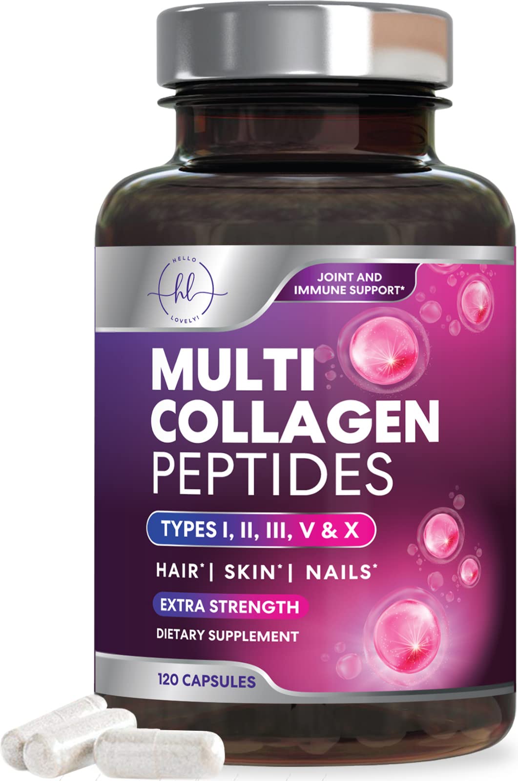 Foto 2 pulgar | Cápsulas De Colágeno En Polvo De 1800 Mg ¡hola, Lovely! - Venta Internacional.