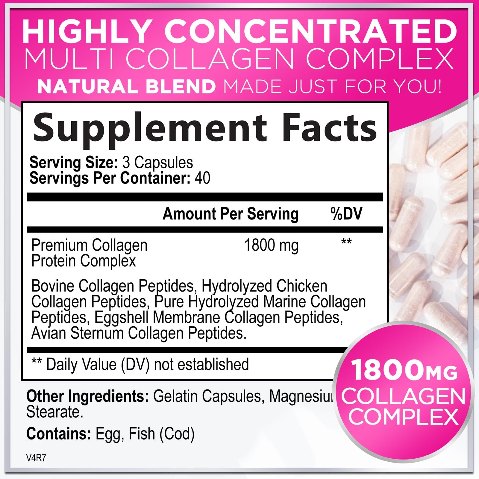Foto 3 pulgar | Cápsulas De Colágeno En Polvo De 1800 Mg ¡hola, Lovely! - Venta Internacional.