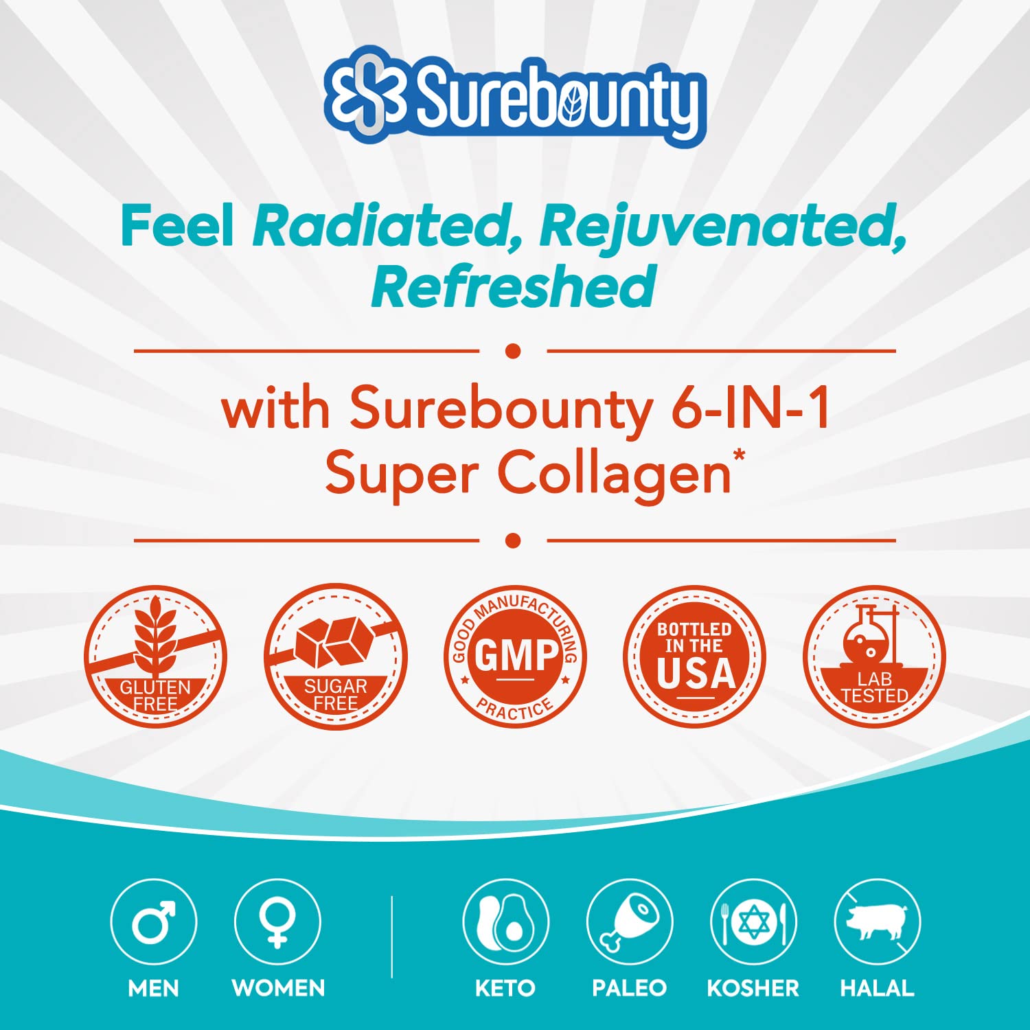 Foto 8 pulgar | Suplemento De Colágeno Surebounty Multi Collagen Complex 90 Cápsulas - Venta Internacional.