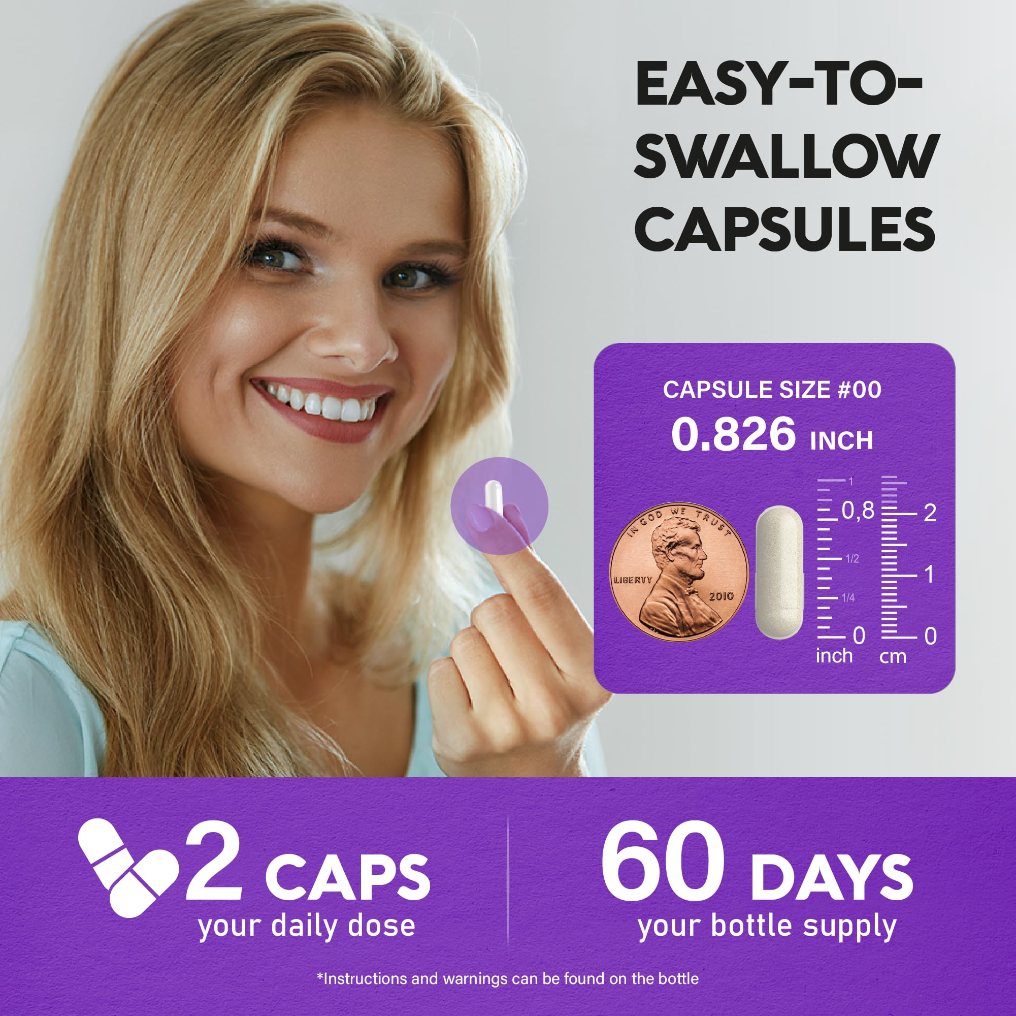 Foto 5 | Suplemento Nutraharmony, Biotina, Colágeno Y Queratina, 25000 Mcg - Venta Internacional.