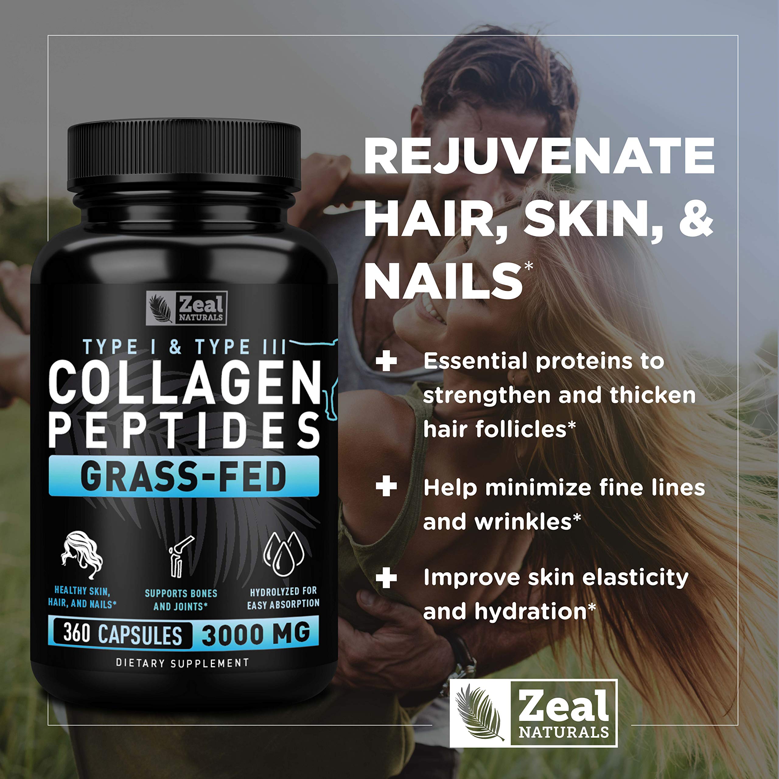 Foto 8 pulgar | Píldoras De Colágeno Zeal Naturals Collagen Peptides 360 Cápsulas - Venta Internacional.