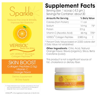 Foto 7 | Suplemento Sparkle Collagen Skin Boost Orange 150 Ml Con Vitamina C - Venta Internacional.