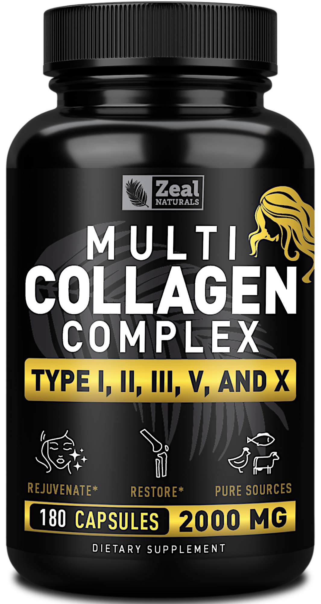 Foto 1 | Píldoras De Colágeno Zeal Naturals Multi Type,,, 180 Cápsulas - Venta Internacional.
