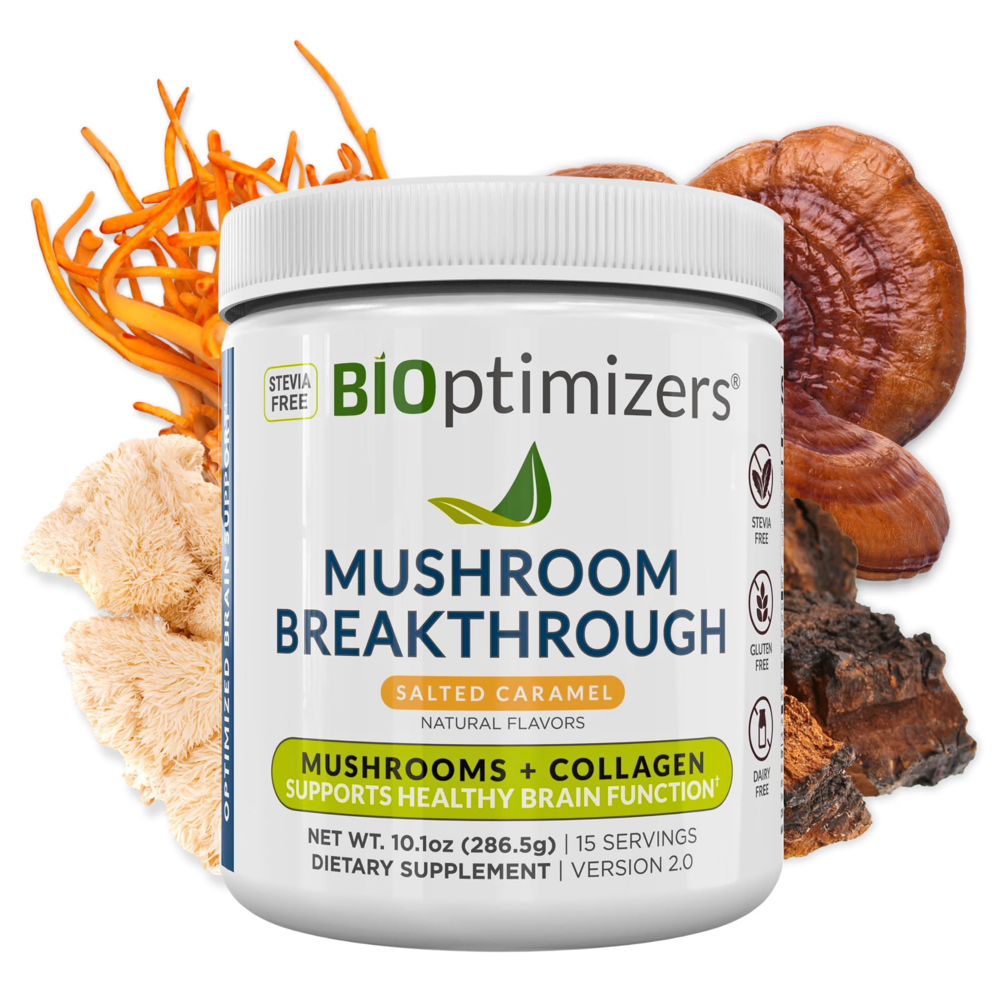 Foto 2 pulgar | Suplemento Bioptimizers Mushroom Breakthrough Salado Caramelo - Venta Internacional.