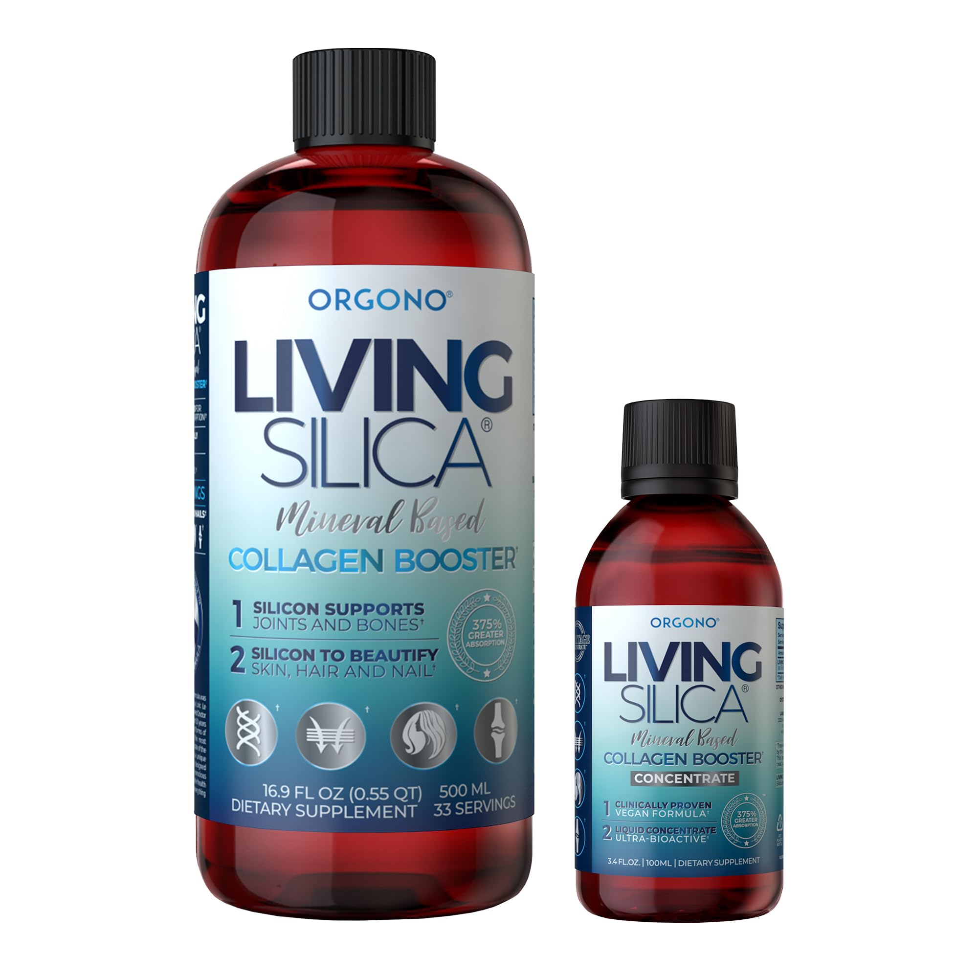 Foto 2 pulgar | Suplemento Orgono Living Silica Colágeno Booster 500 Ml - Venta Internacional.