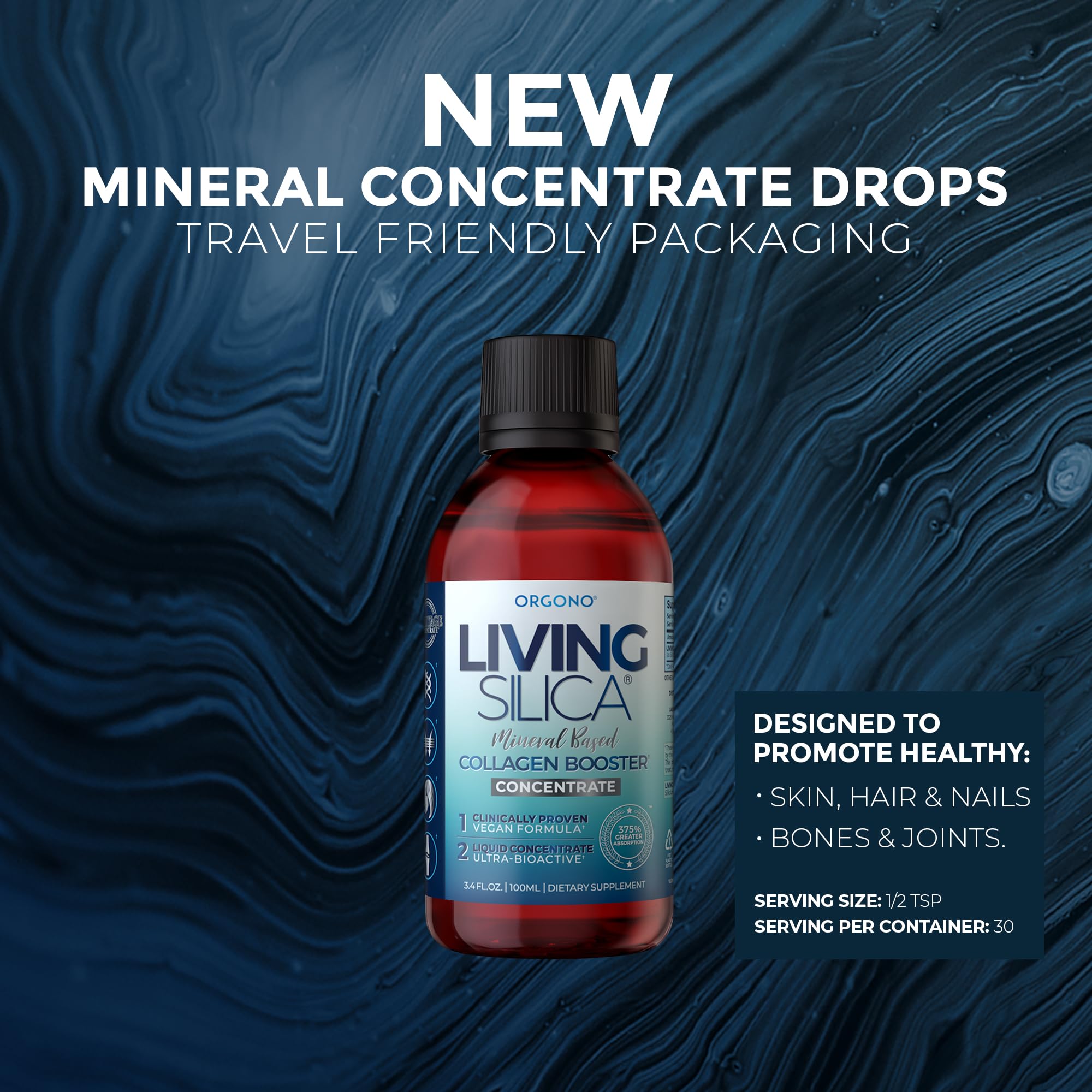 Foto 4 pulgar | Suplemento Orgono Living Silica Colágeno Booster 500 Ml - Venta Internacional.