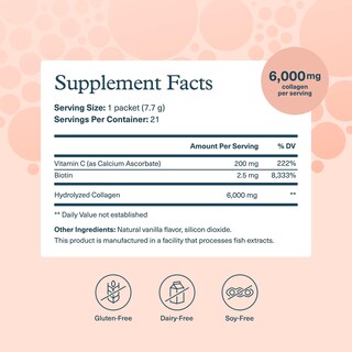 Foto 2 | Suplemento De Colágeno En Polvo Youtheory Con Vitamina C Y Biotina 7,6 Ml - Venta Internacional.