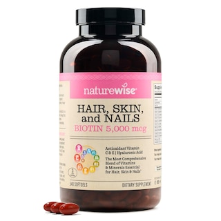 Foto 1 | Complementa Las Cápsulas Blandas De Vitamina 540 Para Cabello, Piel Y Uñas De Naturewise - Venta Internacional.