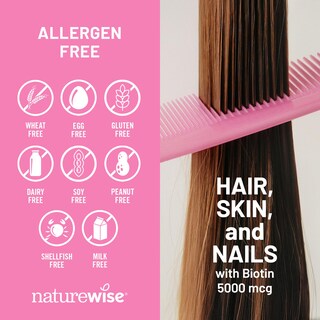 Foto 5 | Complementa Las Cápsulas Blandas De Vitamina 540 Para Cabello, Piel Y Uñas De Naturewise - Venta Internacional.