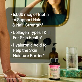 Foto 7 | Complementa Las Cápsulas Blandas De Vitamina 540 Para Cabello, Piel Y Uñas De Naturewise - Venta Internacional.