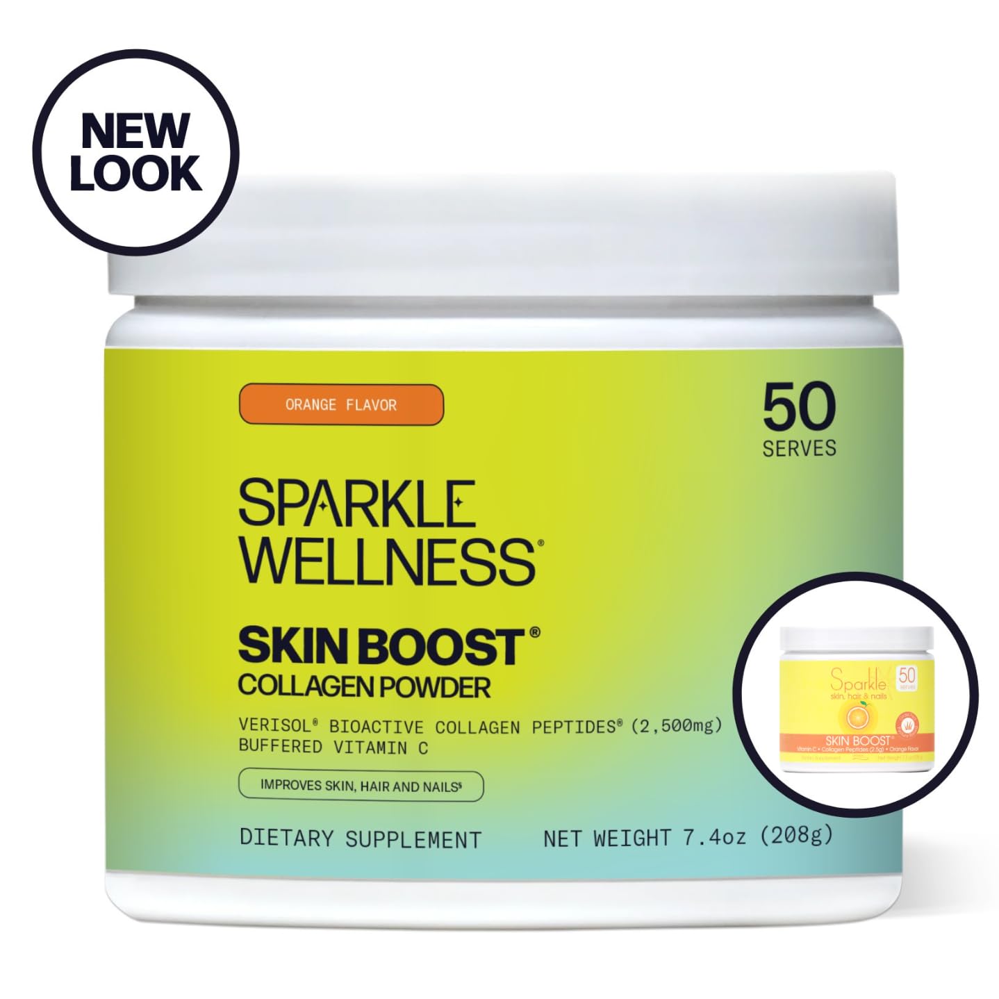 Foto 3 pulgar | Suplemento De Colágeno En Polvo Sparkle Wellness Skin Boost - Venta Internacional.